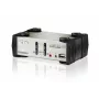 ATEN 2 portu USB/PS2 VGA KVM slēdzis ar audio un USB 2.0 centrmezglu (iekļauti KVM kabeļi)