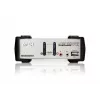 ATEN 2 portu USB/PS2 VGA KVM slēdzis ar audio un USB 2.0 centrmezglu (iekļauti KVM kabeļi)