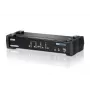 ATEN 4-portu USB DVI Dual Link KVM slēdzis ar audio un USB 2.0 centrmezglu (iekļauti KVM kabeļi)