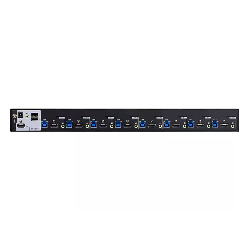 ATEN 8-portu USB 3.0 4K HDMI KVM slēdzis, 4096 x 2160 pikseļi, 4K Ultra HD, 9,77 W, melns