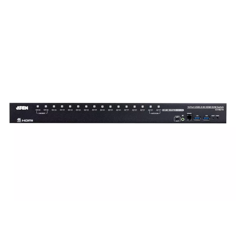 KVM slēdzis ATEN 16 portu USB 3.0 4K HDMI CS18216-AT-G