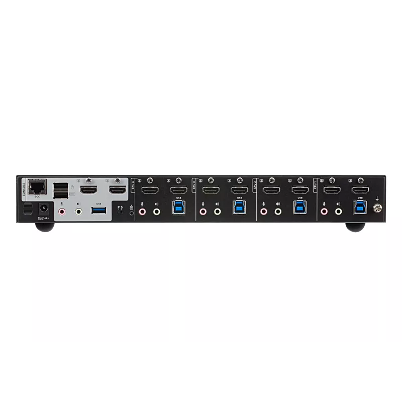 ATEN 4-portu USB 3.0 4K HDMI divu displeju KVMP™ slēdzis, 4096 x 2160 pikseļi, 4K Ultra HD, 4,42 W, melns