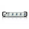 ATEN 4 pieslēgvietu USB 3.1 Gen 1 DisplayPort 1.1 KVMP™ slēdzis ar skaļruni (iekļauti KVM kabeļi)