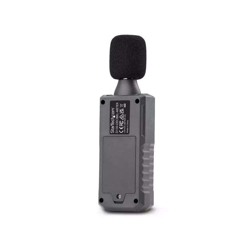 StarTech.com rokas digitālais skaņas mērītājs ar lielu LCD, trokšņa/decibelu līmeņa nolasītājs serveru telpai/birojam, audio monitors, 30-130dBA diapazons, precīzi Min/Max rādījumi