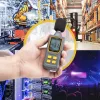 StarTech.com rokas digitālais skaņas mērītājs ar lielu LCD, trokšņa/decibelu līmeņa nolasītājs serveru telpai/birojam, audio monitors, 30-130dBA diapazons, precīzi Min/Max rādījumi