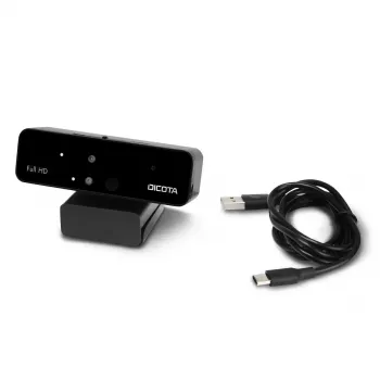 DICOTA D31892 tīmekļa kamera 1902 x 1080 pikseļi USB Melns