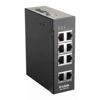 D-Link 8 portu nevadāms industriālais slēdzis ar 8 x 10/100 BaseT(X) portiem