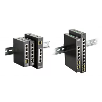 D-Link 8 portu Gigabitu industriālais slēdzis ar 2 x 100/1000M SFP
