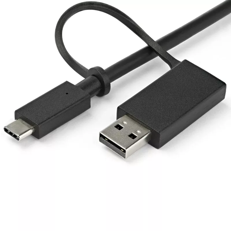 StarTech.com Universāla klēpjdatoru dokstacija, hibrīda USB-C un USB-A doks, divi 4K DP un HDMI, 60W PD, Mac / Windows / Chrome OS, 4x USB 5Gbps centrmezgls, GbE