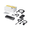 StarTech.com Universāla klēpjdatoru dokstacija, hibrīda USB-C un USB-A doks, divi 4K DP un HDMI, 60W PD, Mac / Windows / Chrome OS, 4x USB 5Gbps centrmezgls, GbE