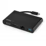 StarTech.com USB C daudzportu adapteris ar HDMI, VGA, Gigabit Ethernet un USB 3.0 – USB C uz 4K HDMI vai 1080p VGA displeja mini dokstacijas centrmezgls – USB Type-C ceļojumu dokstacija USB-C klēpjdatoriem