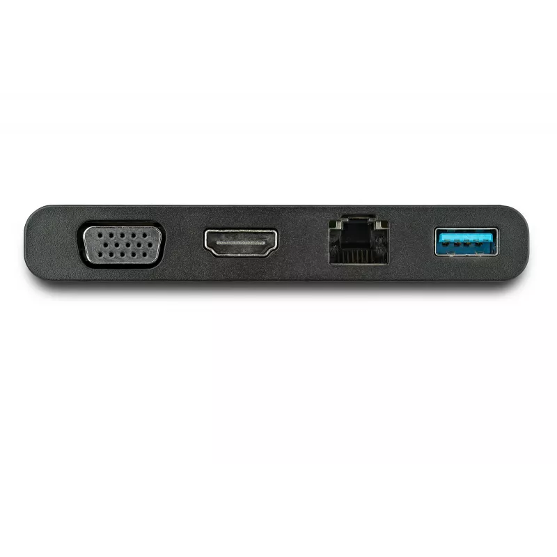 StarTech.com USB C daudzportu adapteris ar HDMI, VGA, Gigabit Ethernet un USB 3.0 – USB C uz 4K HDMI vai 1080p VGA displeja mini dokstacijas centrmezgls – USB Type-C ceļojumu dokstacija USB-C klēpjdatoriem