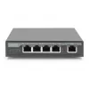 Digitus 4 portu Gigabit 4PPoE paplašinātājs 802.3at 60W melns