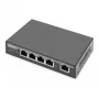 Digitus 4 portu Gigabit 4PPoE paplašinātājs 802.3at 60W melns
