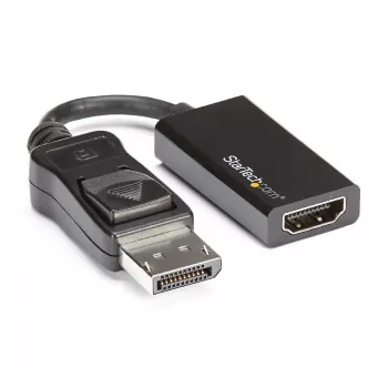 StarTech.com DisplayPort uz HDMI adapteris - 4K 60Hz aktīvs DP 1.4 uz HDMI 2.0 video pārveidotājs - DP uz HDMI monitora/TV/displeja kabeļa adaptera dongle - fiksējošs DP savienotājs