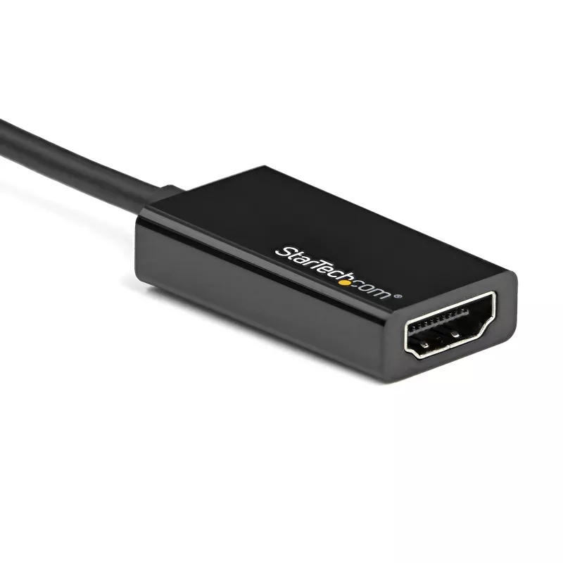 StarTech.com DisplayPort uz HDMI adapteris - 4K 60Hz aktīvs DP 1.4 uz HDMI 2.0 video pārveidotājs - DP uz HDMI monitora/TV/displeja kabeļa adaptera dongle - fiksējošs DP savienotājs