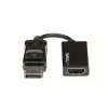 StarTech.com DisplayPort uz HDMI adapteris - 4K 60Hz aktīvs DP 1.4 uz HDMI 2.0 video pārveidotājs - DP uz HDMI monitora/TV/displeja kabeļa adaptera dongle - fiksējošs DP savienotājs