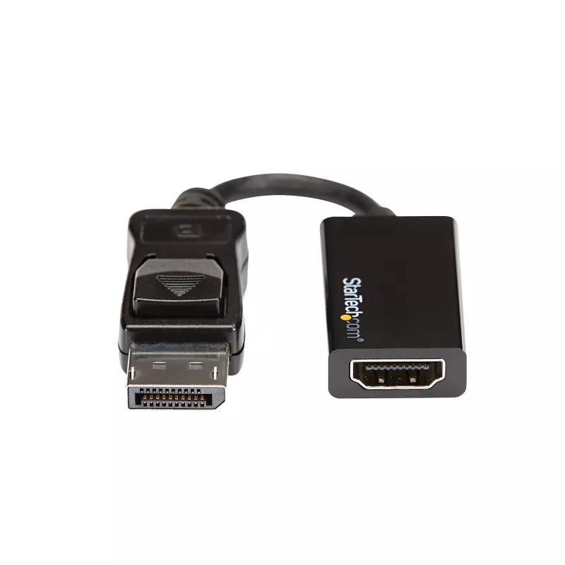 StarTech.com DisplayPort uz HDMI adapteris - 4K 60Hz aktīvs DP 1.4 uz HDMI 2.0 video pārveidotājs - DP uz HDMI monitora/TV/displeja kabeļa adaptera dongle - fiksējošs DP savienotājs