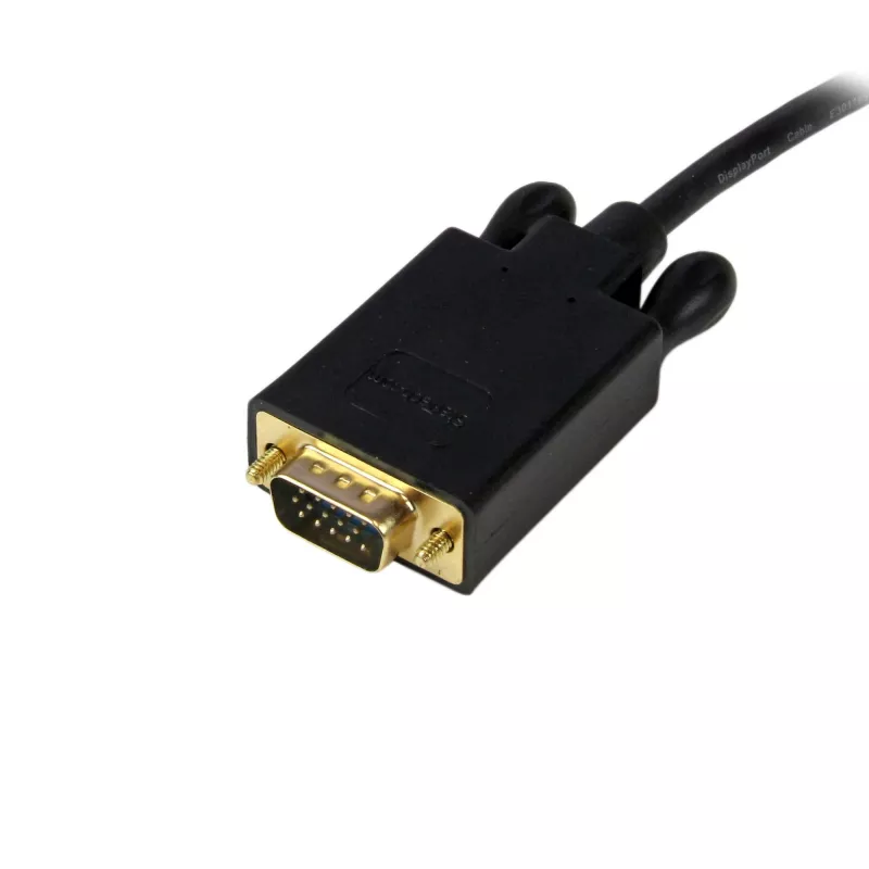 StarTech.com 10 pēdu (3 m) DisplayPort uz VGA kabelis - aktīvs DisplayPort uz VGA adaptera kabelis - 1080p video - DP uz VGA monitora kabelis - DP 1.2 uz VGA pārveidotājs - fiksējošs DP savienotājs