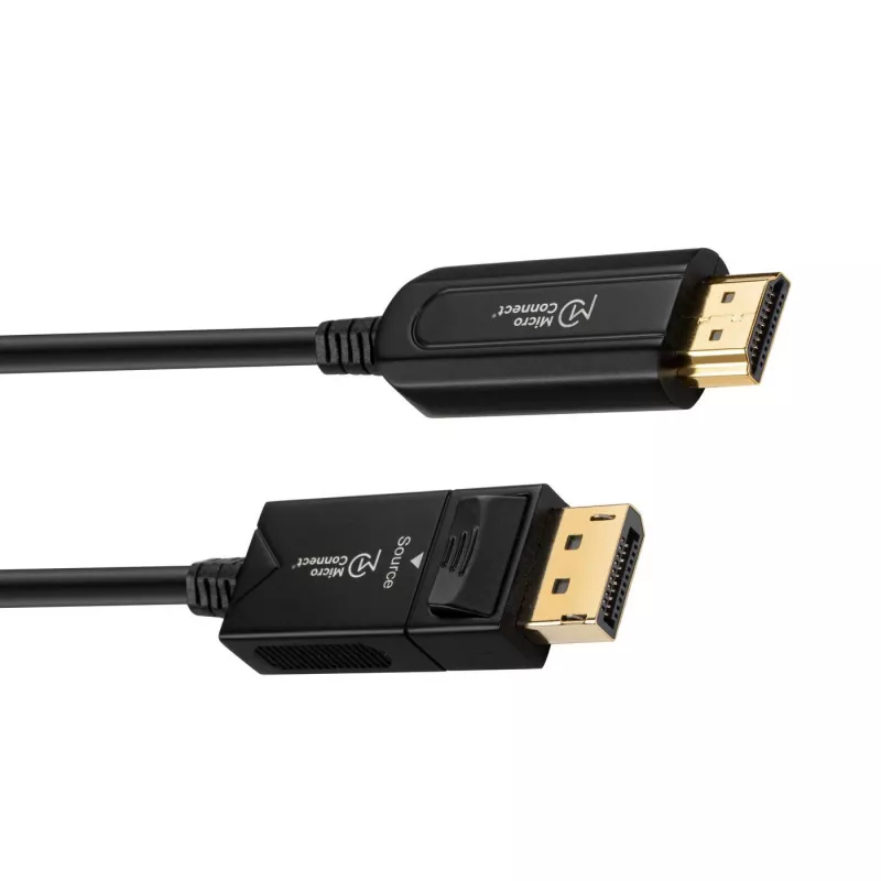 Microconnect DP-HDMI-1500V1.4OP video kabeļa adapteris, 15 m, DisplayPort, melns