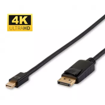 Microconnect DP-MMG-050MB DisplayPort kabelis 0,5 m Mini DisplayPort Melns
