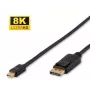 Microconnect DP-MMG-100MBV1.4 DisplayPort kabelis 1 m Mini DisplayPort Melns