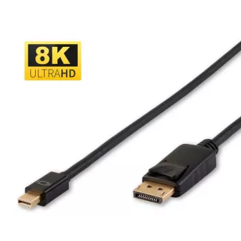 Microconnect DP-MMG-180MBV1.4 DisplayPort kabelis 2 m Mini DisplayPort Melns