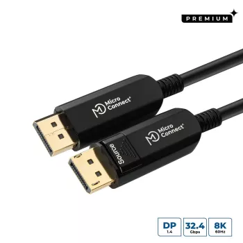 Microconnect DP-MMG-2000V1.4OP DisplayPort kabelis 20 m melns