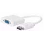 Microconnect DPVGA15CMW video kabeļa adapteris 0,15 m VGA (D-Sub) DisplayPort Balts