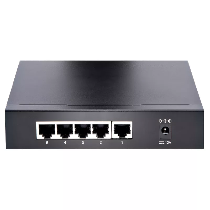 StarTech.com Nepārvaldīts 2.5G slēdzis – 5 portu gigabitu slēdzis – 2.5GBASE-T nepārvaldīts Ethernet slēdzis – Ethernet sadalītājs – DIN sliedes vai sienas stiprinājums – Multi-Gigabit – Auto-MDIX – 9K Jumbo