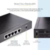 StarTech.com Nepārvaldīts 2.5G slēdzis – 5 portu gigabitu slēdzis – 2.5GBASE-T nepārvaldīts Ethernet slēdzis – Ethernet sadalītājs – DIN sliedes vai sienas stiprinājums – Multi-Gigabit – Auto-MDIX – 9K Jumbo