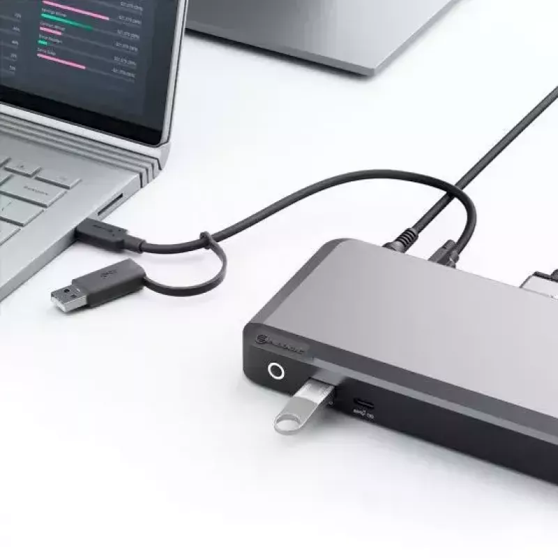 Dokstacija ALOGIC DUPRDX2-100 USB 3.2 Gen 1 Type-C 100W Ethernet 4K