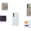 Vāciņš Samsung Galaxy S24+ gaiši zils vienkrāsains galda statīvs