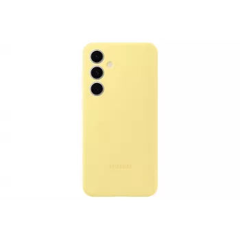 Cover Samsung Galaxy S24 FE silikona maciņš vienkrāsains dzeltens