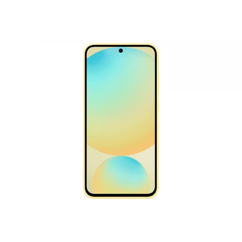 Cover Samsung Galaxy S24 FE silikona maciņš vienkrāsains dzeltens