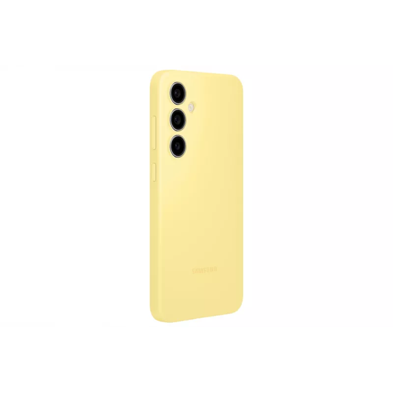 Cover Samsung Galaxy S24 FE silikona maciņš vienkrāsains dzeltens