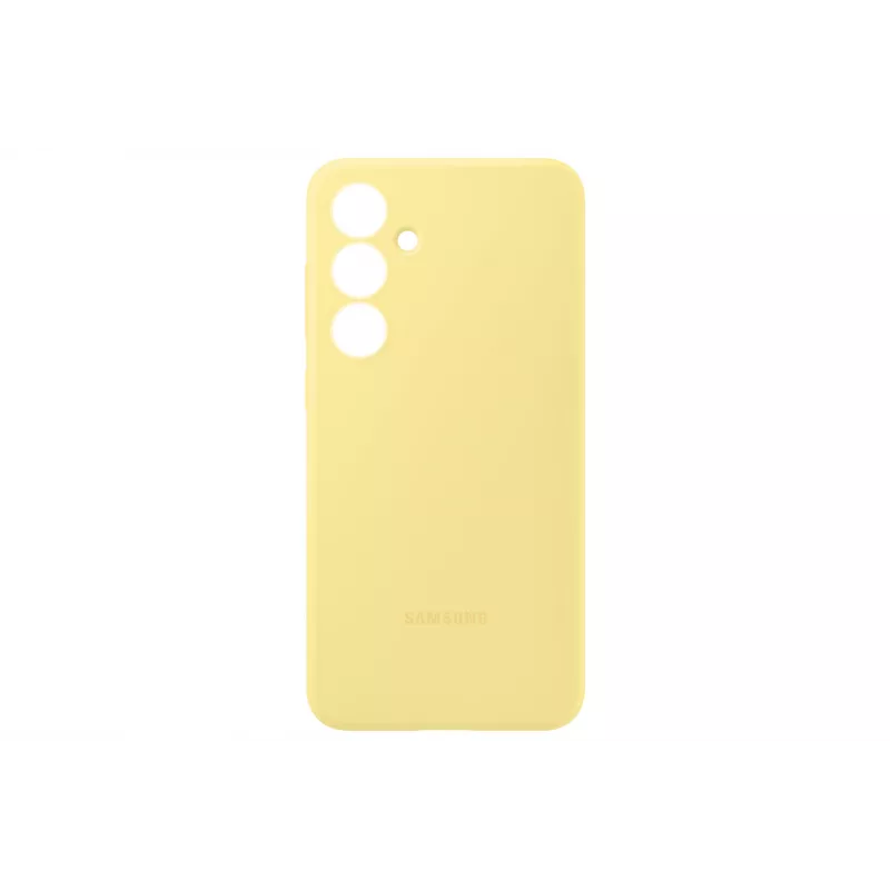 Cover Samsung Galaxy S24 FE silikona maciņš vienkrāsains dzeltens