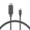 ALOGIC Elements sērijas USB-C–HDMI kabelis 4K, vīrišķais–vīrišķais, 1 m