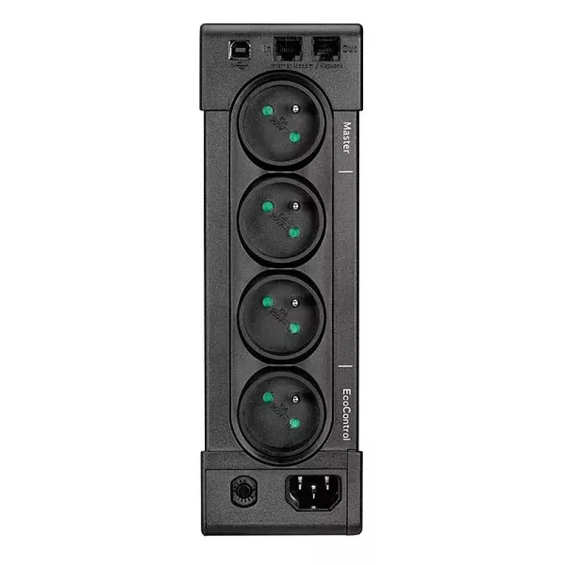 Nepārtrauktās barošanas avots Eaton Ellipse PRO 650 FR, līnijas interaktīvais UPS, 0,65 kVA (400 W), 4x E tipa kontaktligzdas, LCD, tornis