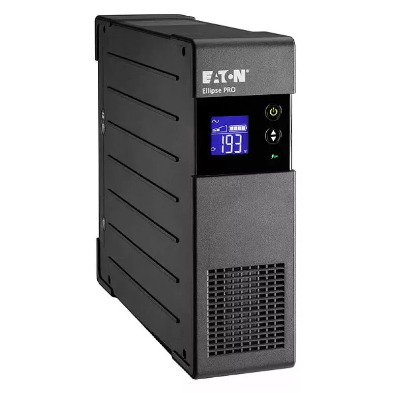 Nepārtrauktās barošanas avots Eaton Ellipse PRO 650 FR, līnijas interaktīvais UPS, 0,65 kVA (400 W), 4x E tipa kontaktligzdas, LCD, tornis