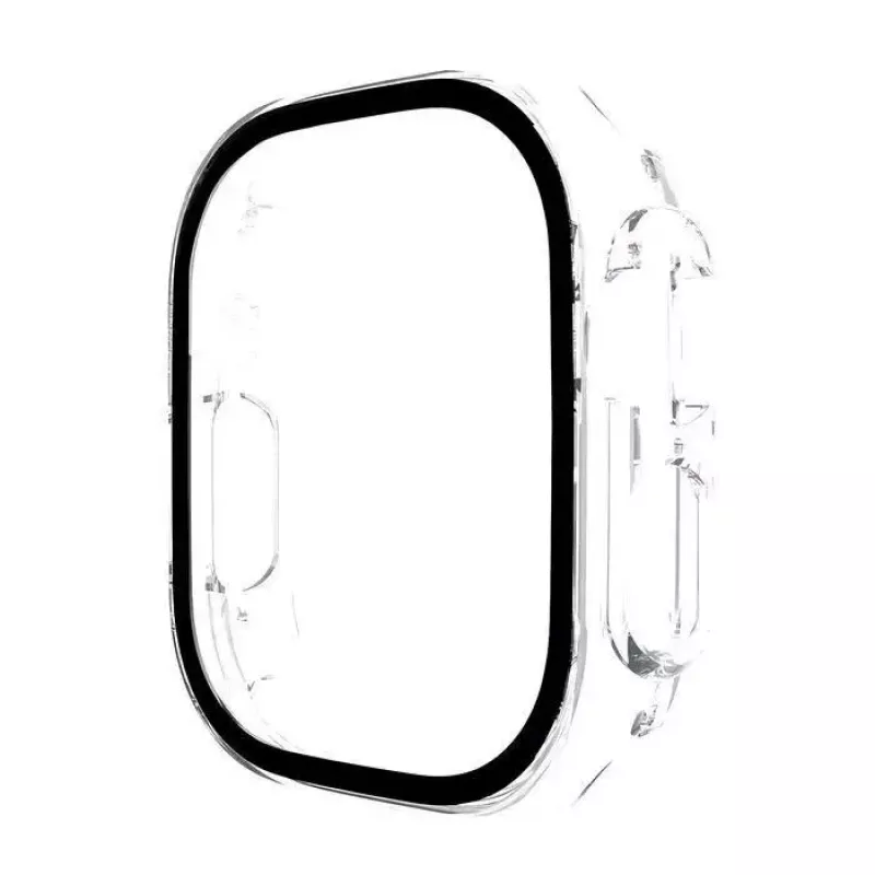 eSTUFF Titan Shield pilna korpusa ekrāna aizsargs Apple Watch Series 9/8/7 45 mm – caurspīdīgs