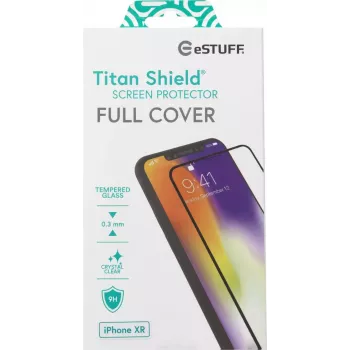 eSTUFF Apple iPhone XR pilna pārklājuma ekrāna aizsargs
