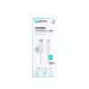 Lightning kabelis eSTUFF ES602270 3m USB C 2.4A Balts