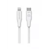 Lightning kabelis eSTUFF ES602270 3m USB C 2.4A Balts