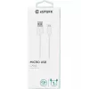 eSTUFF ES603007 USB kabelis USB 2.0 1 m USB A Micro-USB B Balts