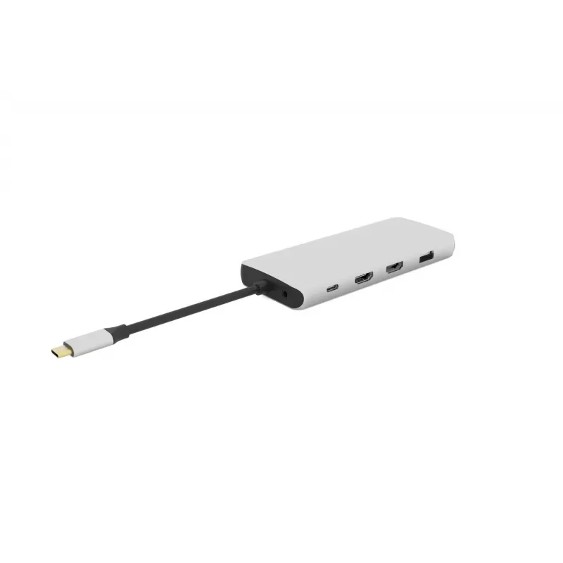 eSTUFF ES623009 saskarnes centrmezgls USB 3.2 Gen 1 (3.1 Gen 1) Type-C 5000 Mbit/s Pelēks