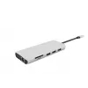 eSTUFF ES623009 saskarnes centrmezgls USB 3.2 Gen 1 (3.1 Gen 1) Type-C 5000 Mbit/s Pelēks