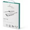 eSTUFF ES623009 saskarnes centrmezgls USB 3.2 Gen 1 (3.1 Gen 1) Type-C 5000 Mbit/s Pelēks