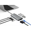 eSTUFF ES623009 saskarnes centrmezgls USB 3.2 Gen 1 (3.1 Gen 1) Type-C 5000 Mbit/s Pelēks