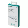 USB centrmezgls eSTUFF USB-C uz 2 x USB 3.0 un 2 x USB-C 3.1, 10000 Mbit/s, balts
